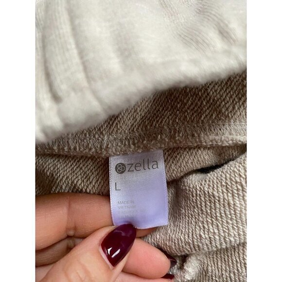 Zella BNWOT Womens pumice "explore" hiking shorts sz Large drawcord - Picture 6 of 7